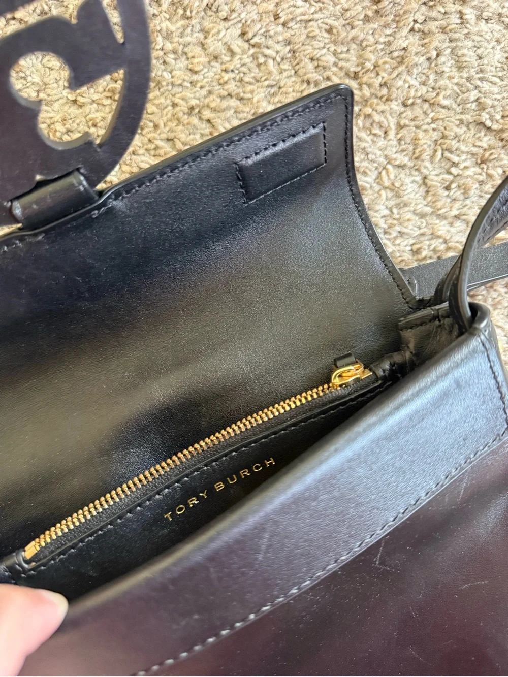 Tory Burch Miller Flap Crossbody in Black